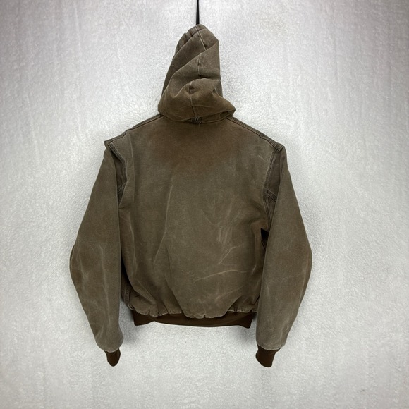 Carhartt Active Quilt Lined Jacket Mens Medium JQ282 Chestnut Brown - Picture 2 of 16